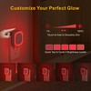 YUNLEX 2 Pack Plug in Red Sleep Night Light with