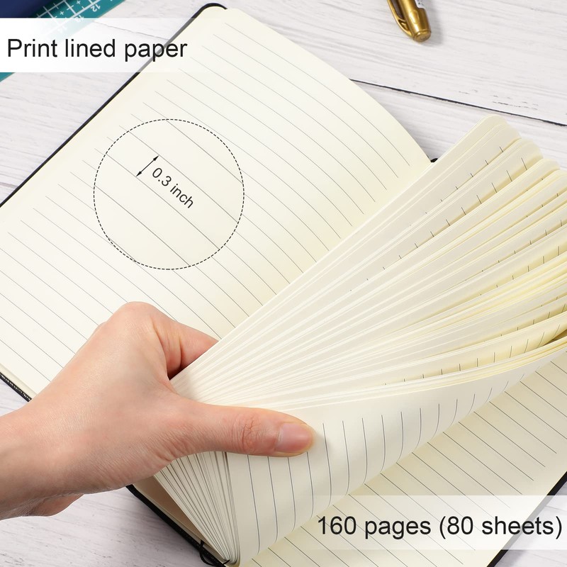 Honoson 20 Pack Lined Journal Notebooks A5 Hardcover Executive Notebook