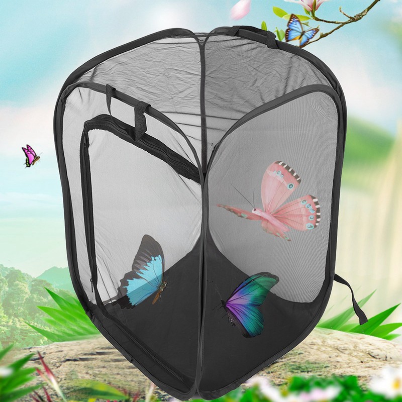 Foldable Stick Insect Cage Housing Enclosure Breeding Cages Net Cloth