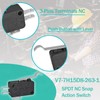 V7-7H15D8-263-1 Micro Switch (Pack of 8) - SPDT Roller Lever