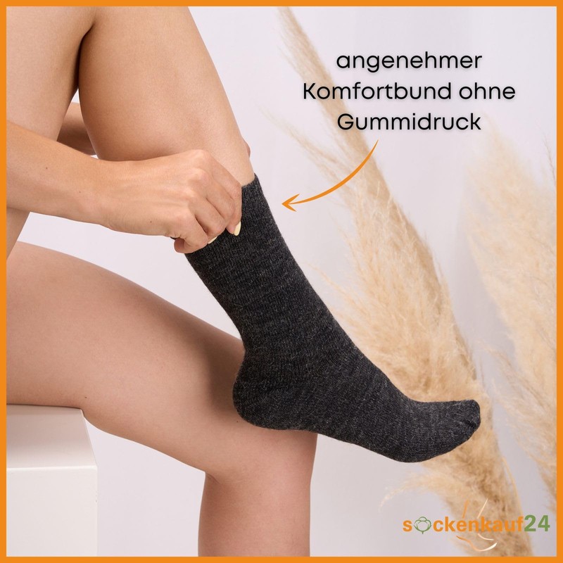 Alpaca Socks for Men/Women, Woollen, Warm, Winter Socks, 4 Pairs,
