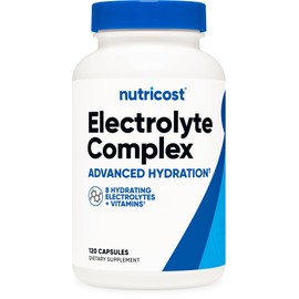 Nutricost Electrolyte Complex Advanced Hydration (120 Capsules) - 8 Hydrating Electrolytes & Vitamins, Gluten Free, Non-GMO, Vegetarian