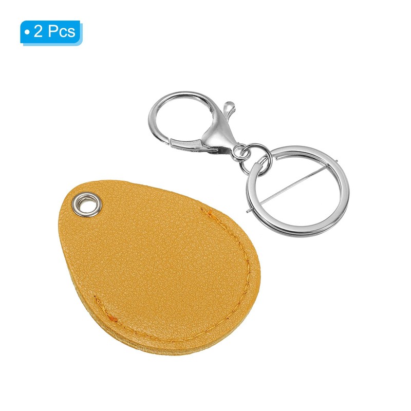 [PATIKIL] Leather Key Chain Leather Keychain with Key Ring Keychain