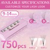 Lash Extension WAWITO 10D Premade Fans Eyelash Extensions 750pcs Pre