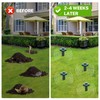 Mole Snake Repellent for Yard Solar Powered Gopher Trap Groundhog
