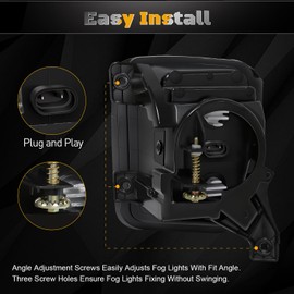 FICOLPO Led Fog Lights for 2013-2018 Ram 1500 & 2019-2021 RAM 1500 Classic Pickup (Not Fit for Rebel Models) - Bumper Driving Fog Lamps OEM Replacement (Amber Light)