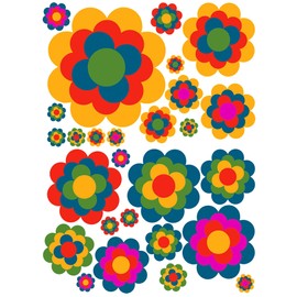 GamesMonkey Autoaufkleber Blumen G?nseblmchen Prilblumen Tuning - 27/54/108 Stck - Lustige Karosserie Motorrad Fahrradhelm Glasaufkleber (Small, 27 Stcke, Farbe 012)