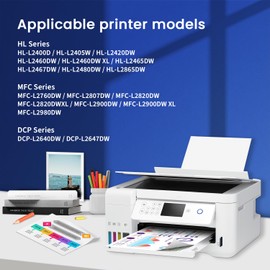 Hookink Toner Cartridge Replacement for Brother TN830XL TN830 XL/V/R TN-830 Toner Work with HL-L2460DW DCP-L2640DW MFC-L2820DW HL-L2405W HL-L2400D Printer High Yield 2-Pack Black