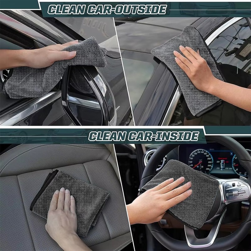 Microfiber Car Cleaning & Drying Towels for Car Washing –