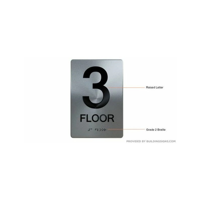 BUILDINGSIGNS.COM 3rd Floor SIGN-(Aluminiu