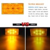NPAUTO 5pcs Freightliner Cab Lights 6 LED Amber Roof Top