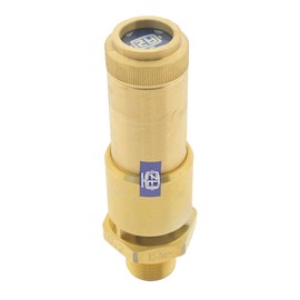 TÜV Hochleistungs - Sicherheitsventil G 3/4" (0,3 bar) Messing fest eingestellt & verplombt