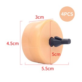 Wjelet Set of 4 Suspension Leaf Spring Stop Buffer for Caddy 2K Rubber Buffer Rear Leaf Spring Leaf Rubber Rear Axle Spring for Caddy 3 2004-2015, 2K0511155A (4)