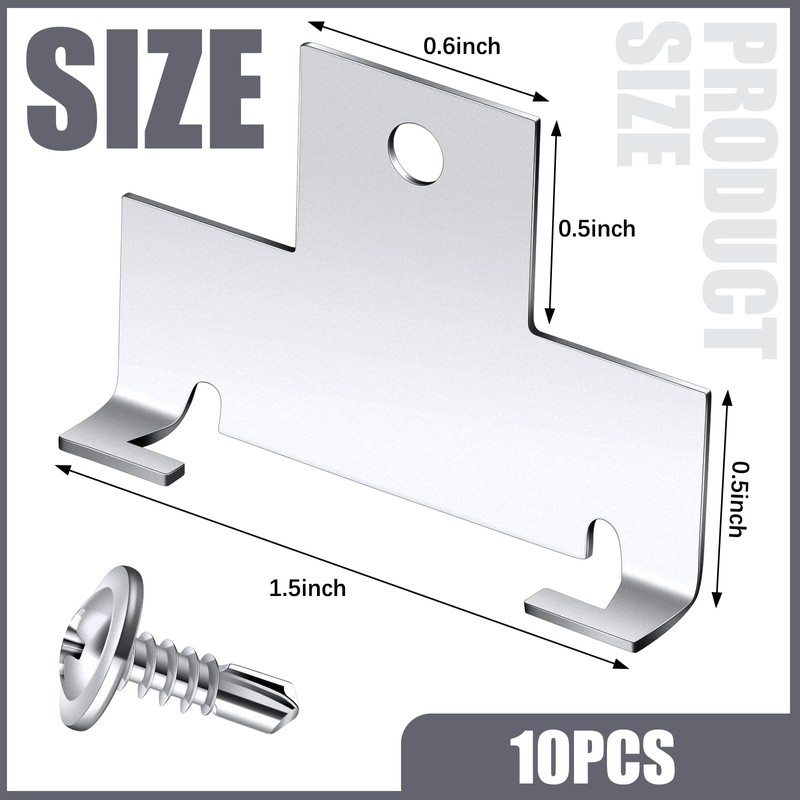 Yexiya 10 Pcs Recessed Light Clips Downlight Housing C Clips
