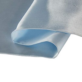 WELMATCH Caminos de mesa de satén azul claro, 5 unidades, decoración de banquetes de boda, fiesta, eventos, (azul claro, 5)