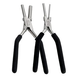 1 EA German Heavy Duty Bail Making Pliers 3MM/5MM-7MM/9MM Bail making pliers for consistent loops connectors -WITH NON-SLIP COMFORT GRIP HANDLE (SET OF 2 EACH-3MM/5MM+7MM/9MM)