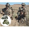 AOUTACC Airsoft Mask and Goggles Set, Full Steel Mesh Half