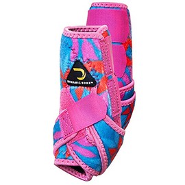 CACTUS ROPES Large Dynamic Edge 2 Tone Horse Hind Rear Leg Sports Boots Pair Aztec