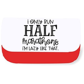 I only Run Half Marathons I'm Lazy Like That Fitness Statement [CM17FLS] Clutch Style Pencil case - Red