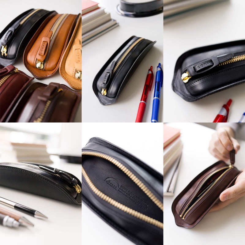 [Corvo] CORBO. Case Large Capacity Multi-layer Pencil Bag Leather 8LC
