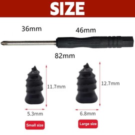 AddLuck 20 PCS Tire Repair Rubber Nails Kit with 2 Sizes,Tyre Repair Kit Rubber Nails with Box and Screwdriver,Car Puncture Repair Kits,Tyre Puncture Repair Kits for Trucks Motorcycles Cars