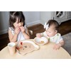 Pearhead Bear Baby Feeding Set - Includes Plate, Bowl, and