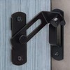 Barn Door Lock, 90 Degree Stainless Steel Latch Hasp Bending