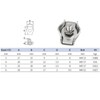 8Pcs M4 Single Bolt Cable Clamp Wire Rope Clips Stainless