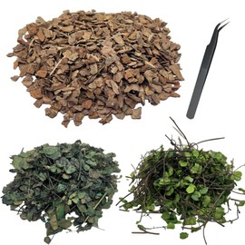 Cayway 3 Pack Realistic Miniature Leaves Leaf Diorama for DIY Railway Fairy Garden Dollhouse Diorama Landscape Layout