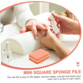 Healvian 50pcs Sponge Files Handheld Nail Buffer Blocks for Salon Use for Professional Manicure and Pedicure