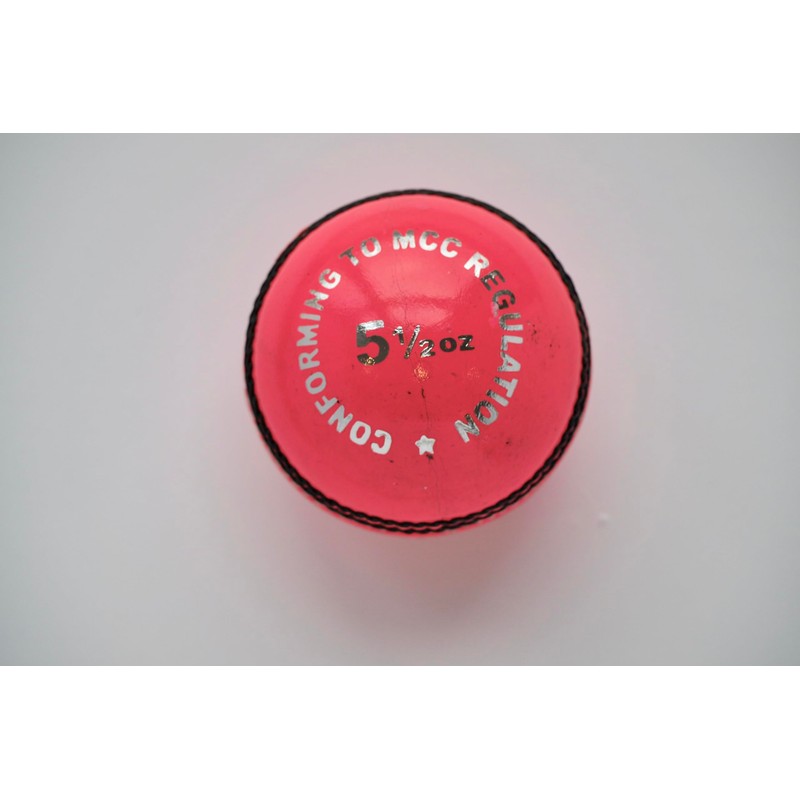 Cricket Ball - Pink Leather Match Quality (Adult)