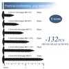JEGONFRI #8 Modified Truss Head Black Wood Screws Assortment Kit,