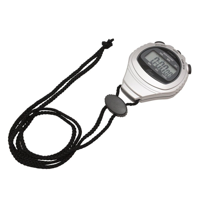 LINKSY(リンクシー) 濡れても安心防滴機構 スプリットタイム・ディアルタイム時計付 1/100秒 ストップウォッチ シルバー LS001S