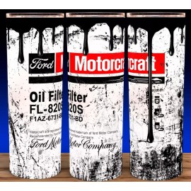 Unbranded Ford Motorcraft FL-820S Oil Filter Distressed Cup Mug Tumbler 20oz