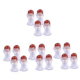 Artibetter 16 Pcs Praying Angel Girl Car Accessories Fairy Figurines for Kids Office Accessories Small Angels Figurines Kneeling Praying Cherub Statue Memorial Cherub Sculpture Angel Statues