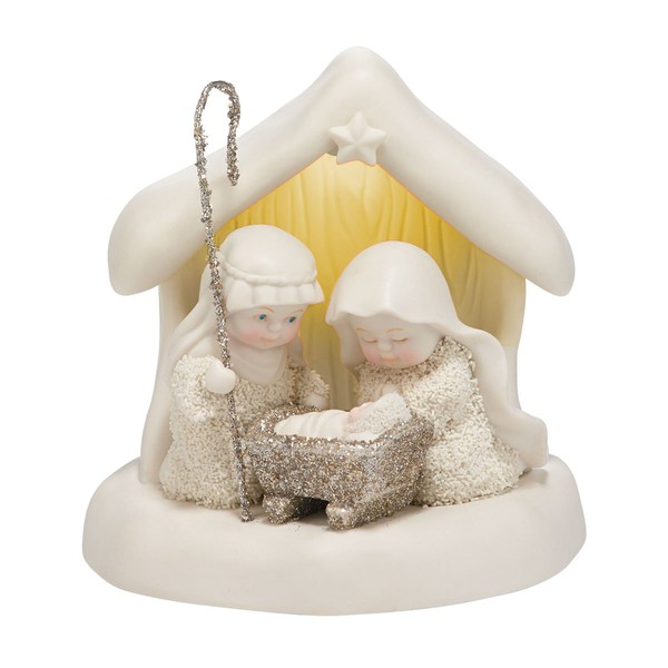 Department 56 Snowbabies “Beneath the Christmas Star” Porcelain Figurine, 4.7”