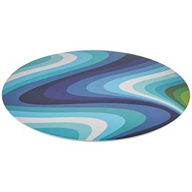 French Bull Lazy Susan Large Melamine Rotating Dinnerware Platter Turntable Table, Serving, Party, Kitchen, Organizing, Pantry, Cabinet, 15-inch, Surf