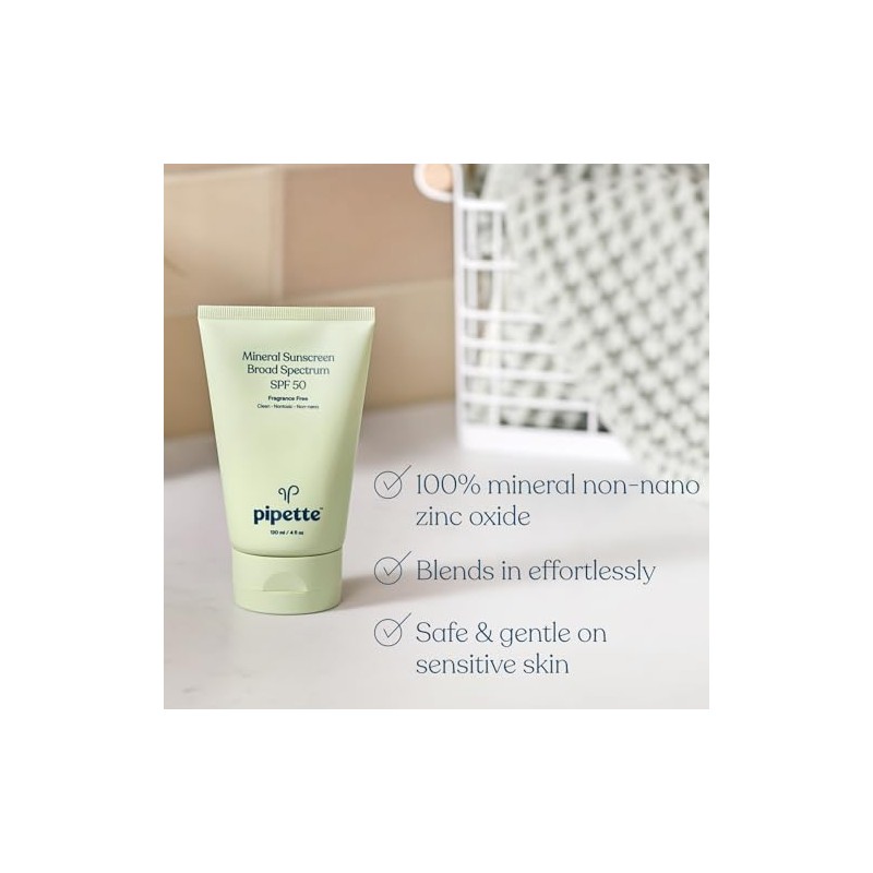 Pipette Protector solar mineral SPF 50 de amplio espectro con