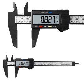 Reofrey Digital Caliper High Precision Caliper, Caliper Micrometer Digital Ruler Measuring Tool, Precision Work, DIY Carpenters, Measuring Tool, Precision Measurement Range 0-150 mm, Wide