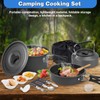 Camping Cookware Set, 14 Pieces, Aluminium Tableware, Camping Tableware, Outdoor