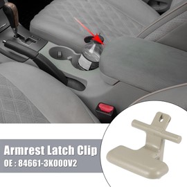 X AUTOHAUX 1 Pair Upper Lower Center Console Armrest Latch Clip for Hyundai Sonata 2009-2010 84661-3K000V2 84662-3K000V2 Beige