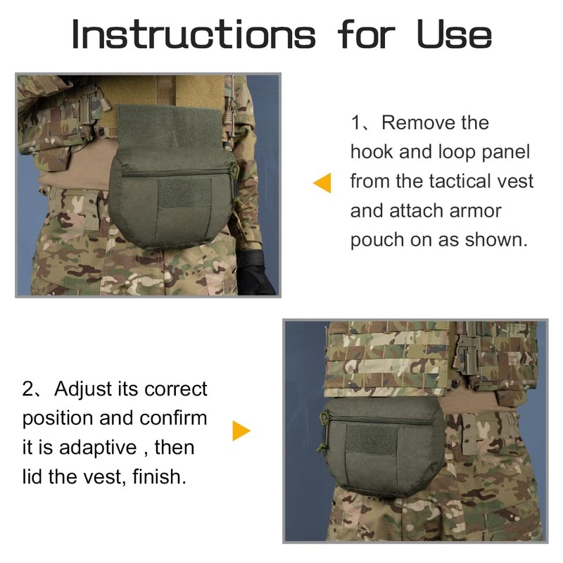 IDOGEAR Tactical Bag Drop Bag for JPC CPC AVS Tactical