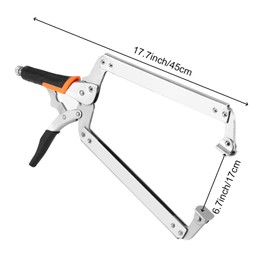 HOIGON 2 PCS 18 Inches Locking C-Clamp with Swivel Pads, Heavy Duty C Clamp Welding Pliers High-Carbon Steel Locking Pliers Clamps Set for Home Wood Working, Workshop Maintenance