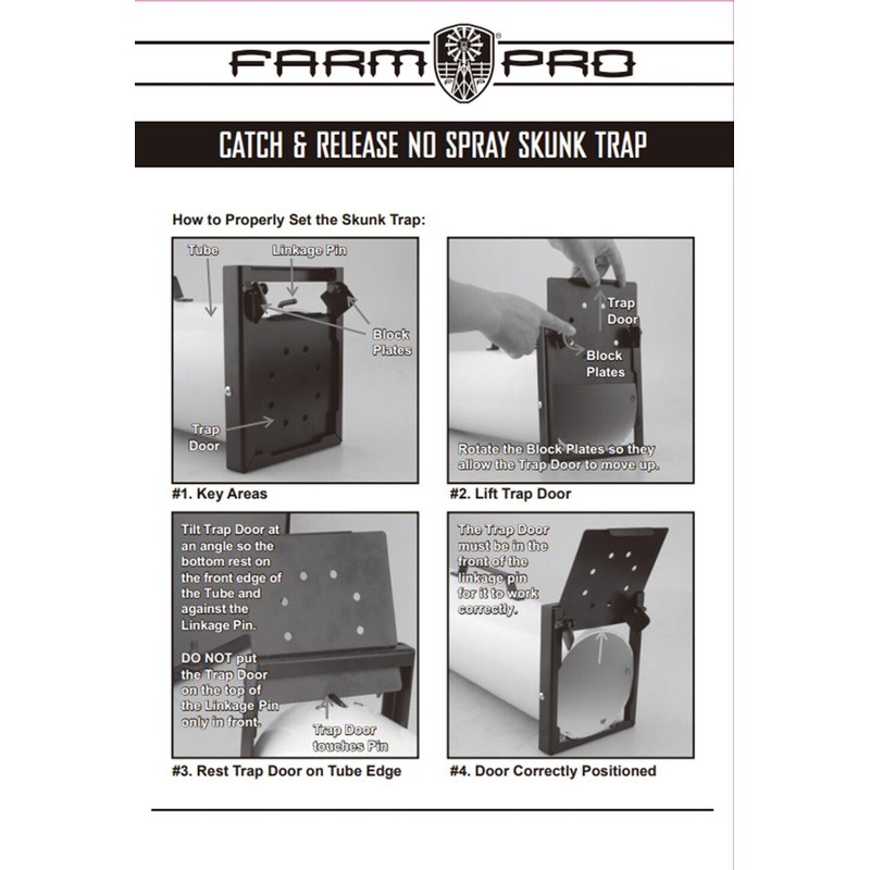 Farm Pro Spray Proof Live Skunk Trap, Opossum, Squirrel, Feral