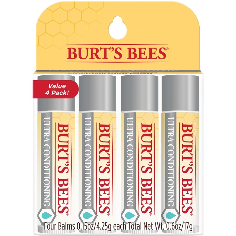 Burt's Bees Lip Balm, Moisturizing Lip Care, 100% Natural, Ultra