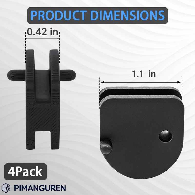 Metal Shed Replacement Door Slides 4-Pack