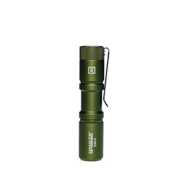 Mankerlight E05 II 800 Lumens EDC Flashlight Multi-Fuel (AA/14500) IP68 Waterproof 5 Color Options Ultra-Compact Design (Army Green, 800 Lumens NICHIA 519A-V1 4000K R9080)
