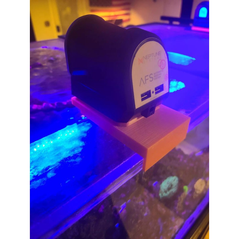 Neptune Systems Apex Feeder 3D Printed Bracket for Eurobraced Aquarium