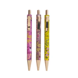 Portico Designs Ltd Sara Miller Haveli Garden Set of 3 Ballpoint Pens