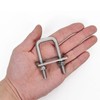 SRZTXU 4 Sets M8 Square U-Bolts,u-Bolts 1 inch Wide,304 Stainless
